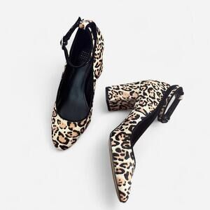 WHBM pony hair heels